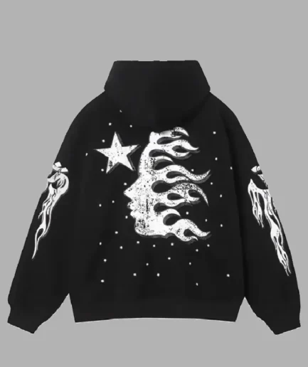 Black Hellstar Racer Vintage Hoodie