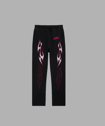 Hellstar Sports Future Flame Sweatpants Black