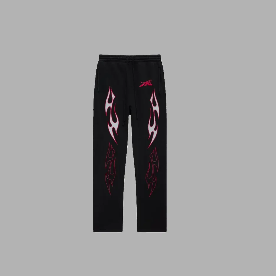 Hellstar Sports Future Flame Sweatpants Black