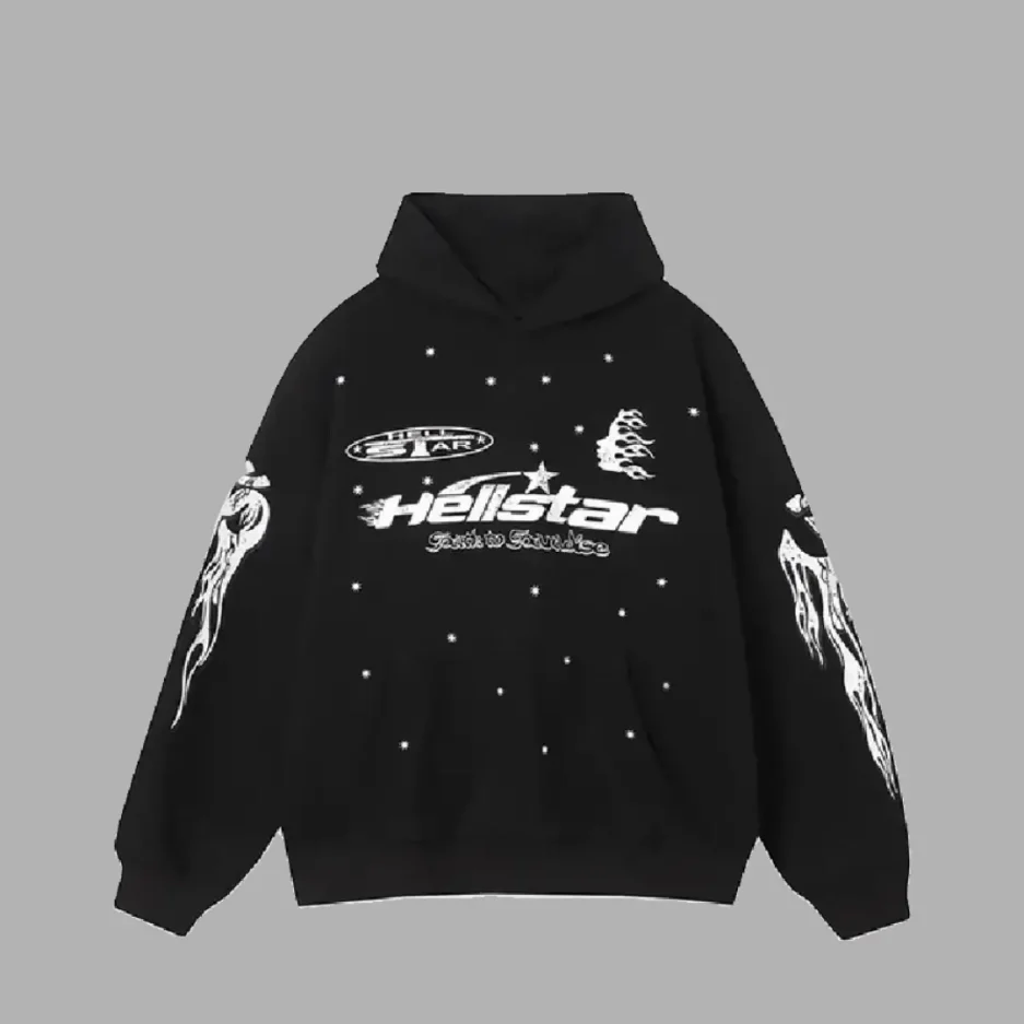 Black Hellstar Racer Hoodie