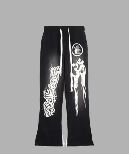 Hellstar Records Yoga Black Sweatpants