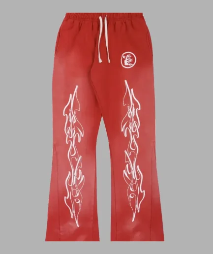 Hellstar Flame Red Sweatpants