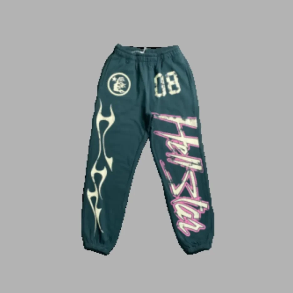 Hellstar Flame Sweatpants Teal