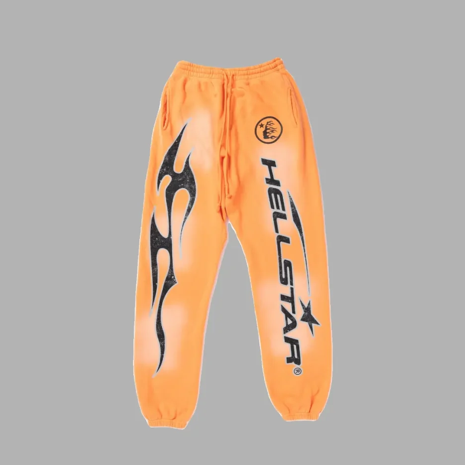 Hellstar Sweatpants Orange Fire