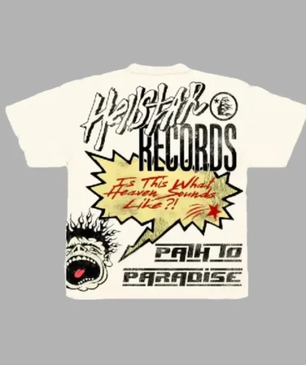 Cream HellStar Studios Records T-Shirt