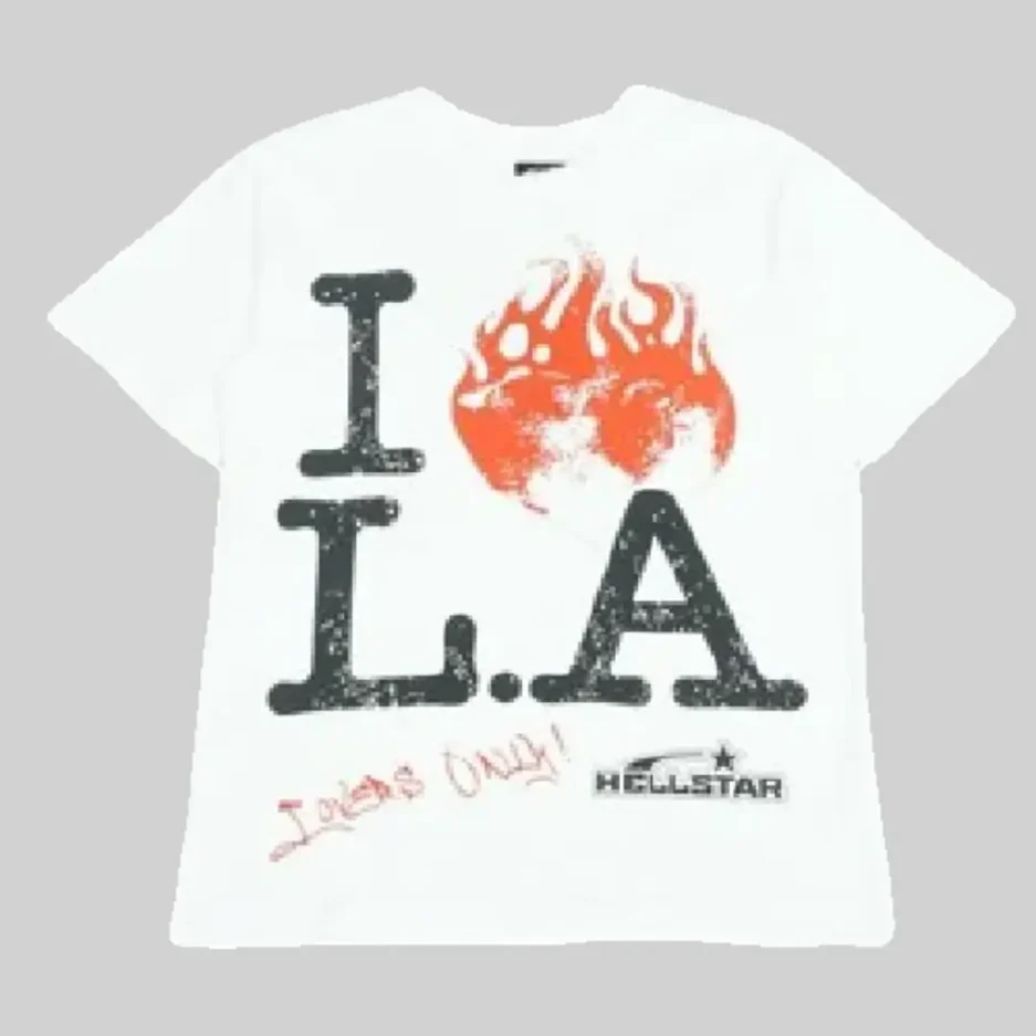 White Hellstar I Love LA Tee