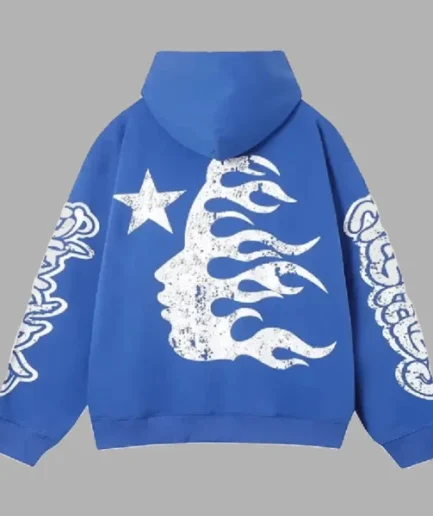 Blue Hellstar Studios Records Yoga Hoodie