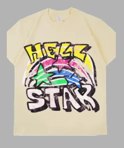 Cream Hellstar Graphic T-Shirt