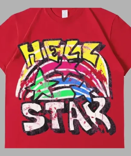 Red Hellstar Graphic T-Shirt