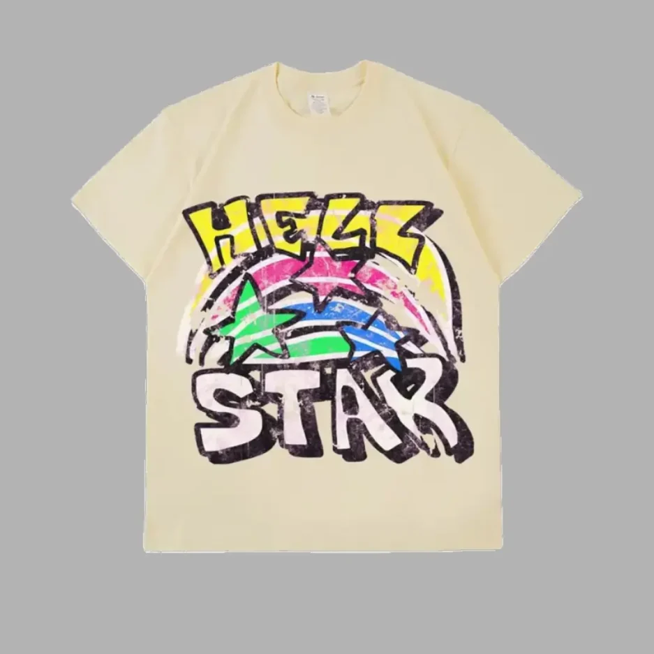 Cream Hellstar Graphic T-Shirt