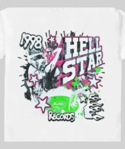 White Hellstar 1998 Records T-Shirt