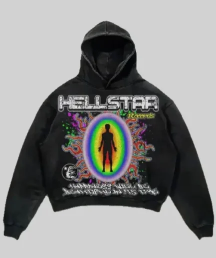 Black Hellstar Stay in Peace Hoodie