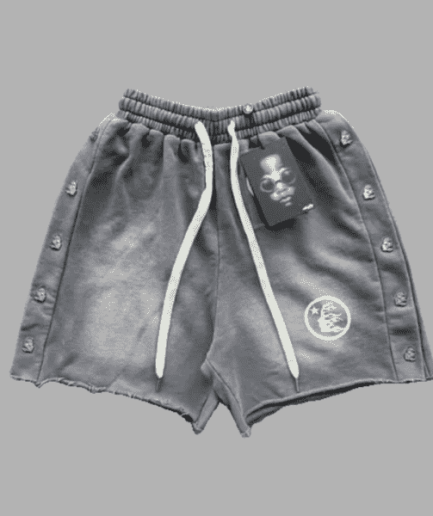 Grey Hellstar Studios Snap Shorts